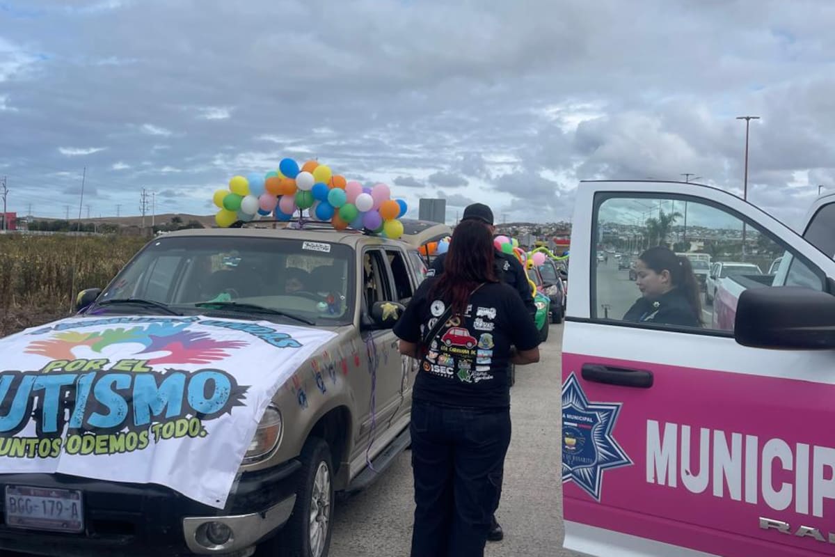 Rosarito se suma con caravana al Día Mundial de la Concienciación sobre el Autismo