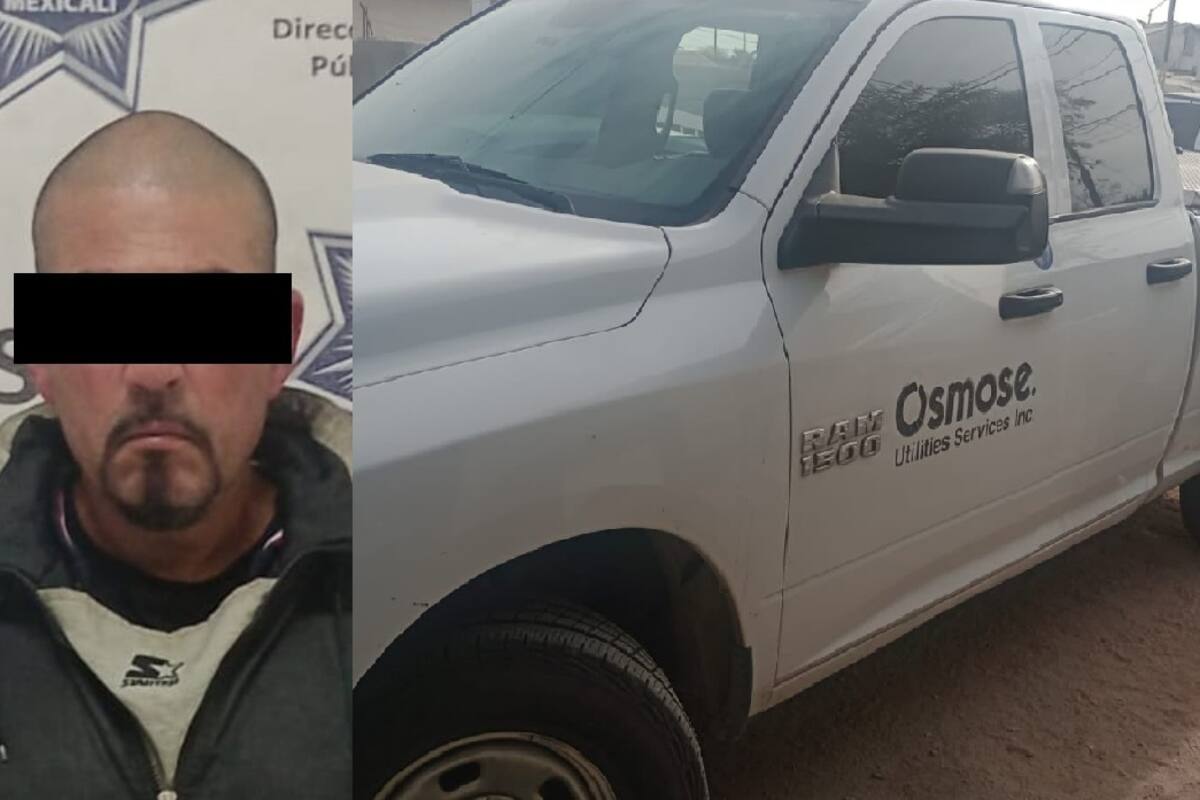 Recuperan camioneta robada en California; detienen a un hombre en Mexicali