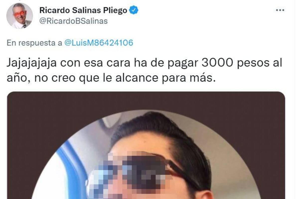 Ricardo Salinas Pliego se burla de cara de hombre: "Con esa cara no creo que le alcance"