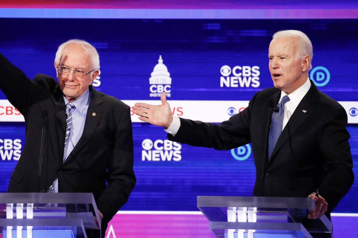 Biden y Sanders debatirán sin público por coronavirus