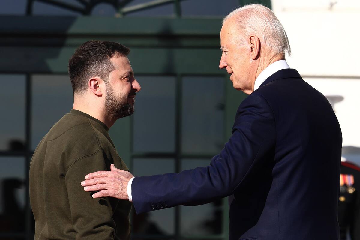 Así recibió Joe Biden a Zelensky en la Casa Blanca para "mandarle un mensaje a Rusia"