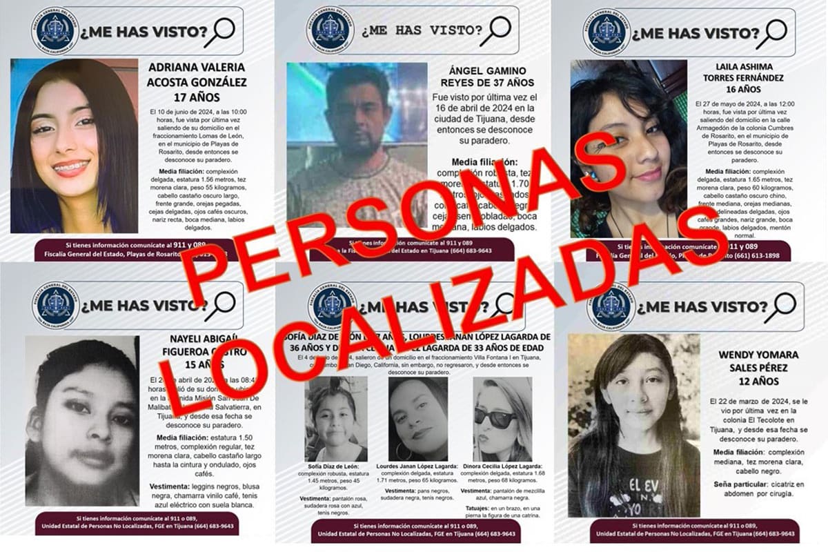 FGE localiza a ocho personas reportadas como desaparecidas