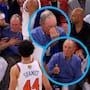 Exalcalde de Nueva York, Michael Bloomberg de 84 años, fue golpeado accidentalmente por José Alvarado de los Knicks durante el juego 3 de las Finales de la NBA (VIDEO)