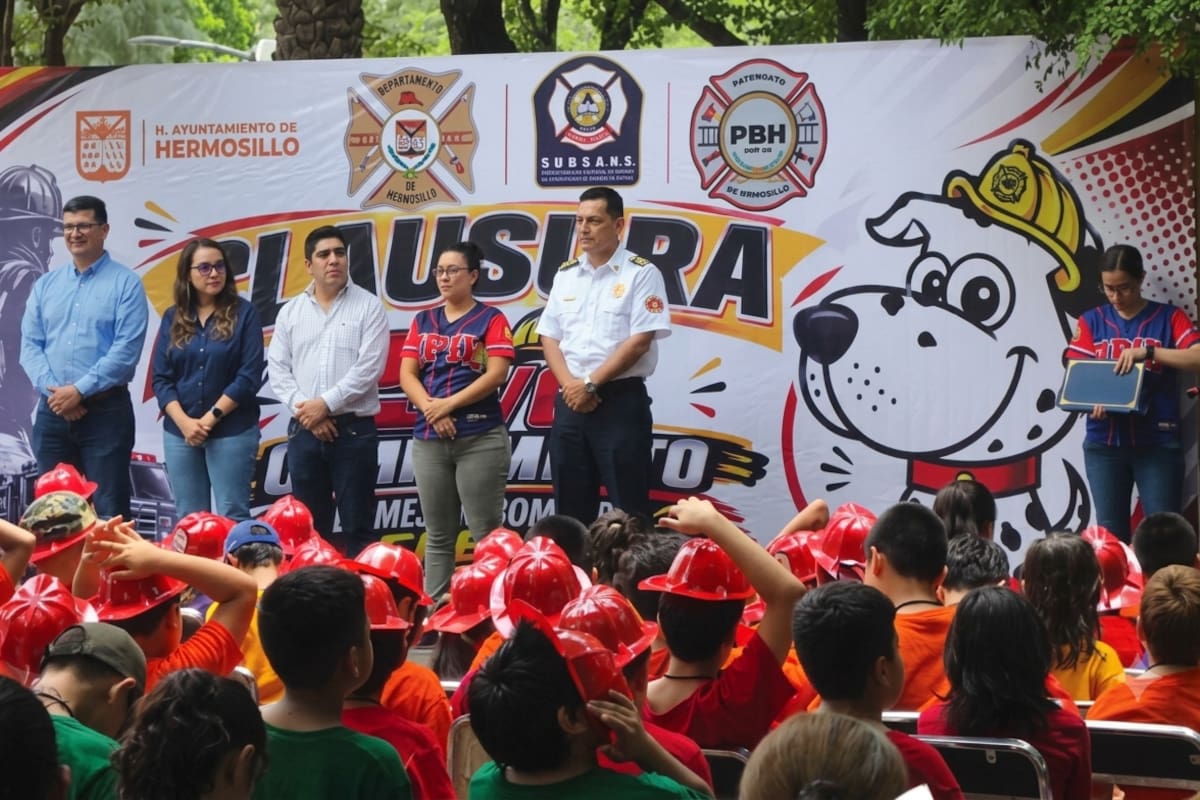Concluye quinto campamento de verano del Departamento de Bomberos de Hermosillo