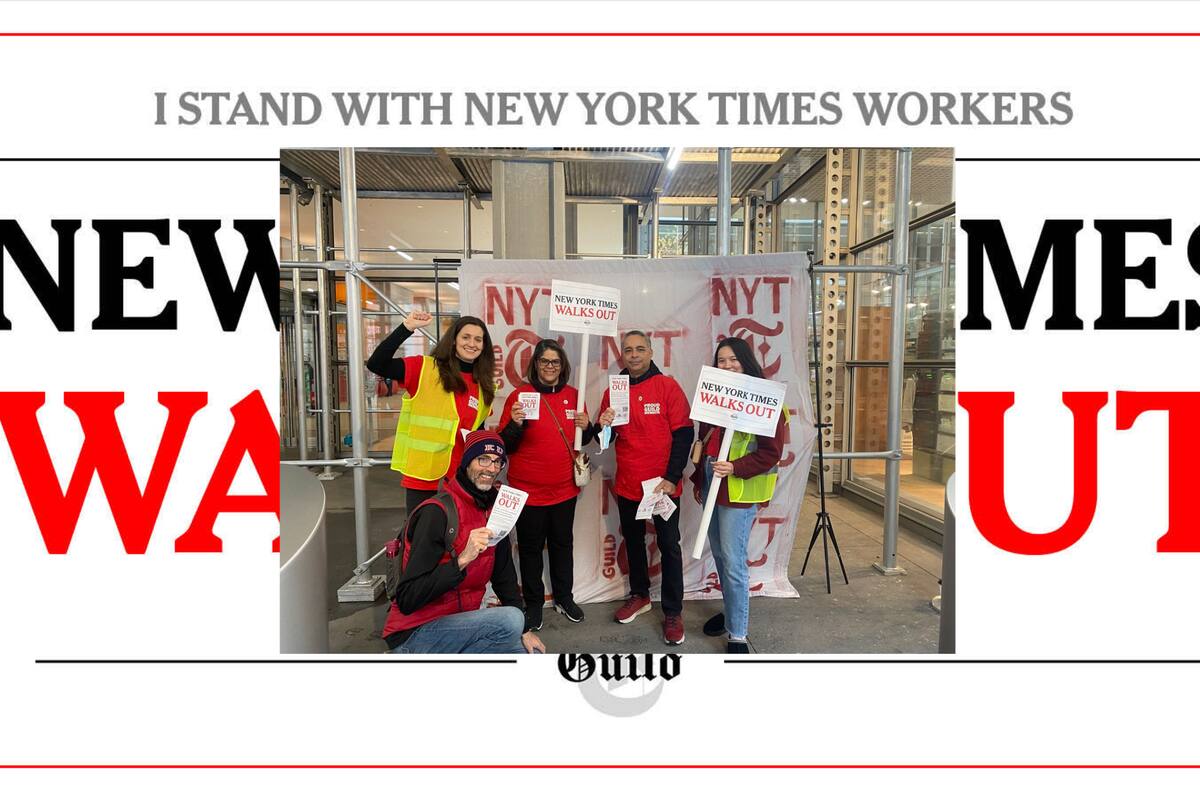 Huelga en The New York Times, más de mil empleados demandan mejores salarios