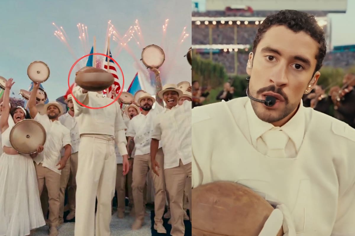 ¿Qué decía el balón de Bad Bunny en el Super Bowl 2026?