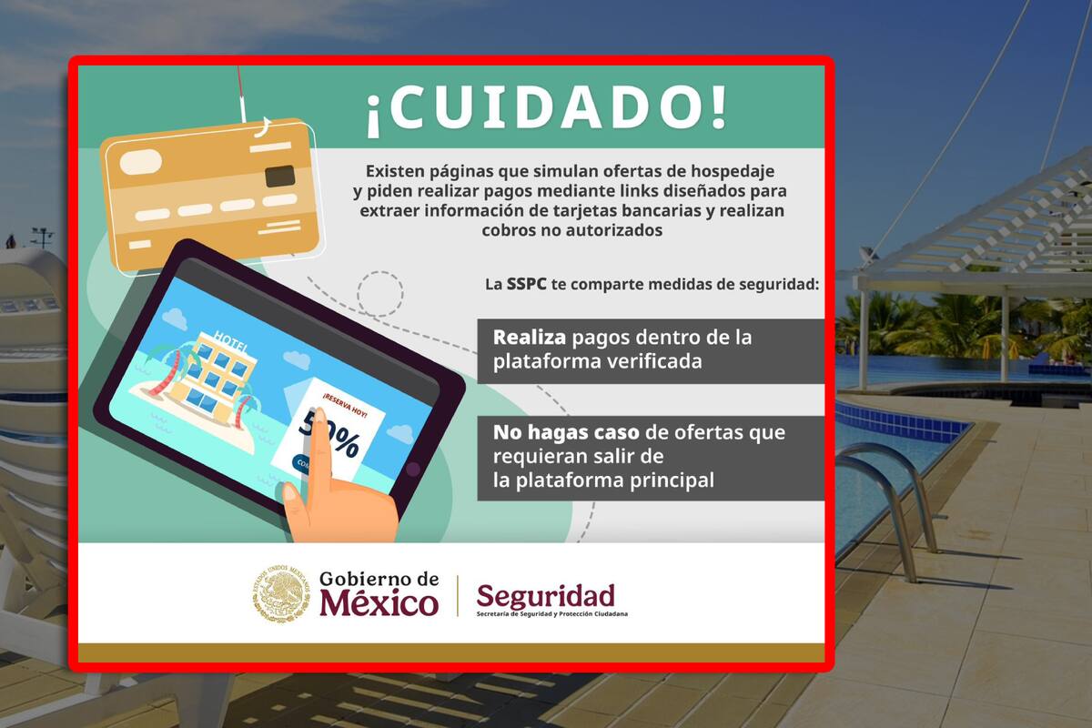 SSPC emite alerta ante páginas fraudulentas de hospedaje por temporada de vacaciones