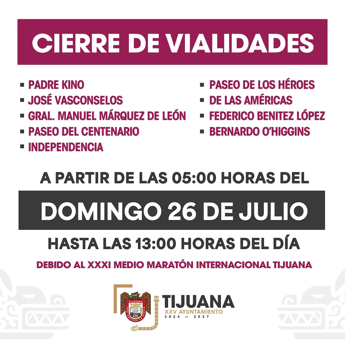 Las restricciones comenzarán el sábado con el montaje del evento y continuarán el domingo sobre la ruta donde competirán alrededor de 6 mil corredores. Foto: Cortesía.