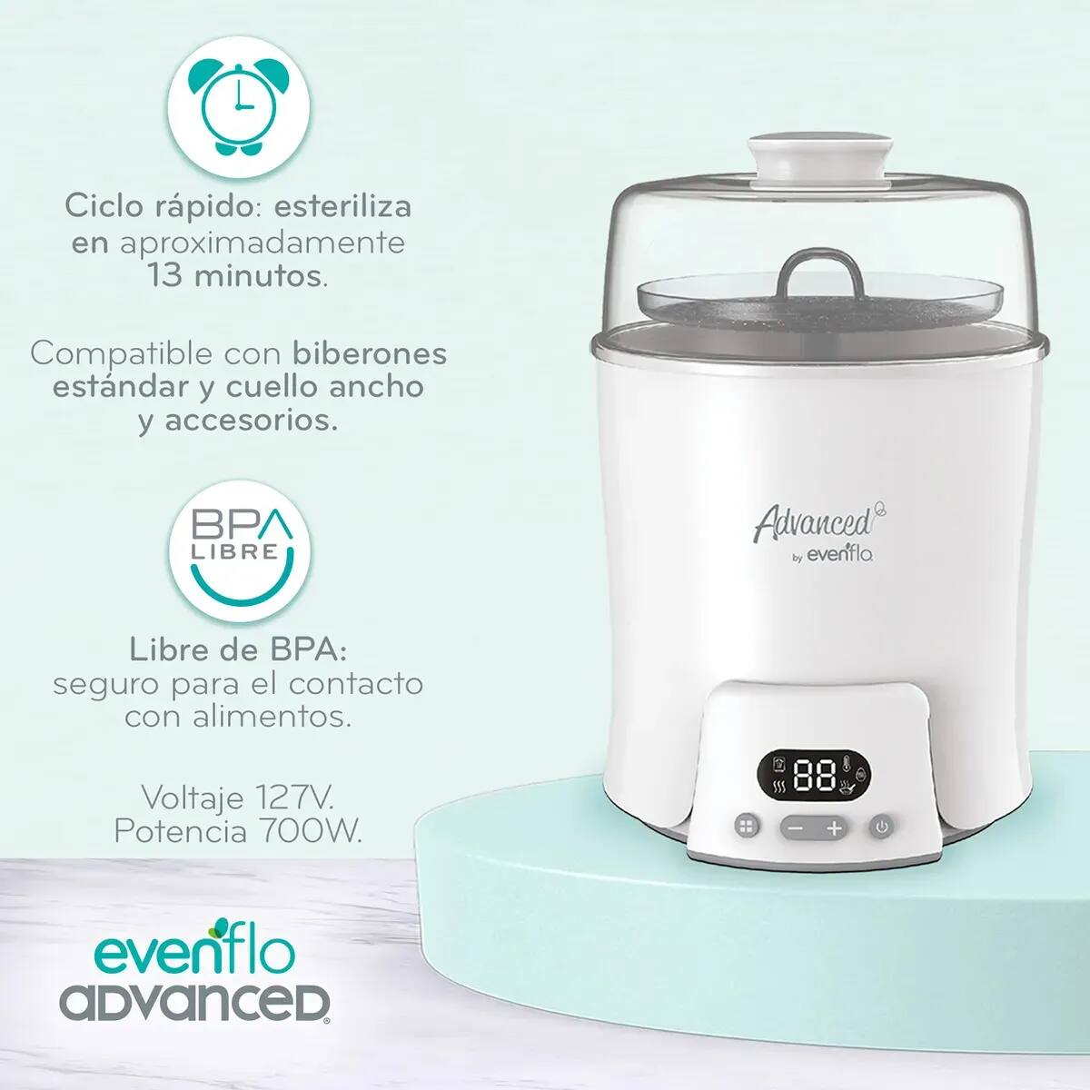 Esterilizador eléctrico y calentador de mamilas | Mercado Libre