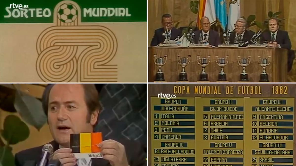 El día en el que a Joseph Blatter se le atoraron las bolas en el sorteo del Mundial de España 1982. | Captura de video rteve.es