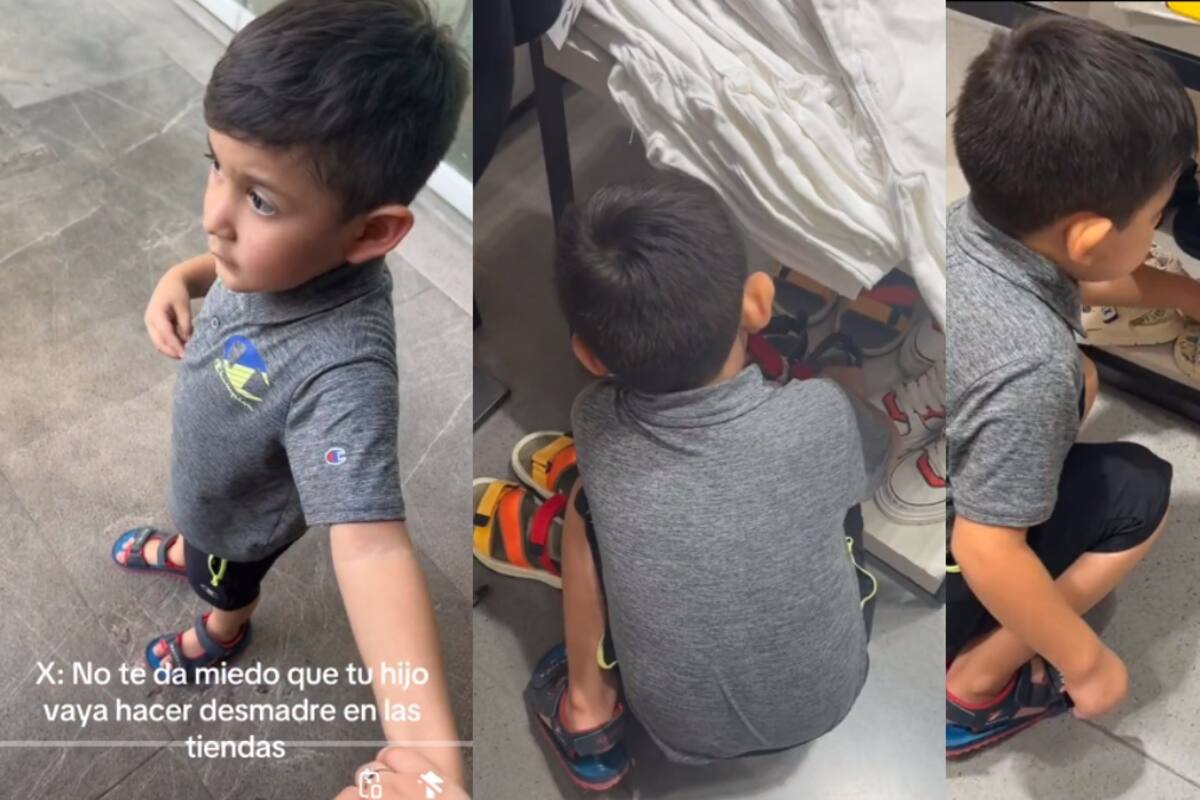 VIRAL: ¡mamá graba a su hijo ordenando todo el caos que encuentra en las tiendas de ropa!