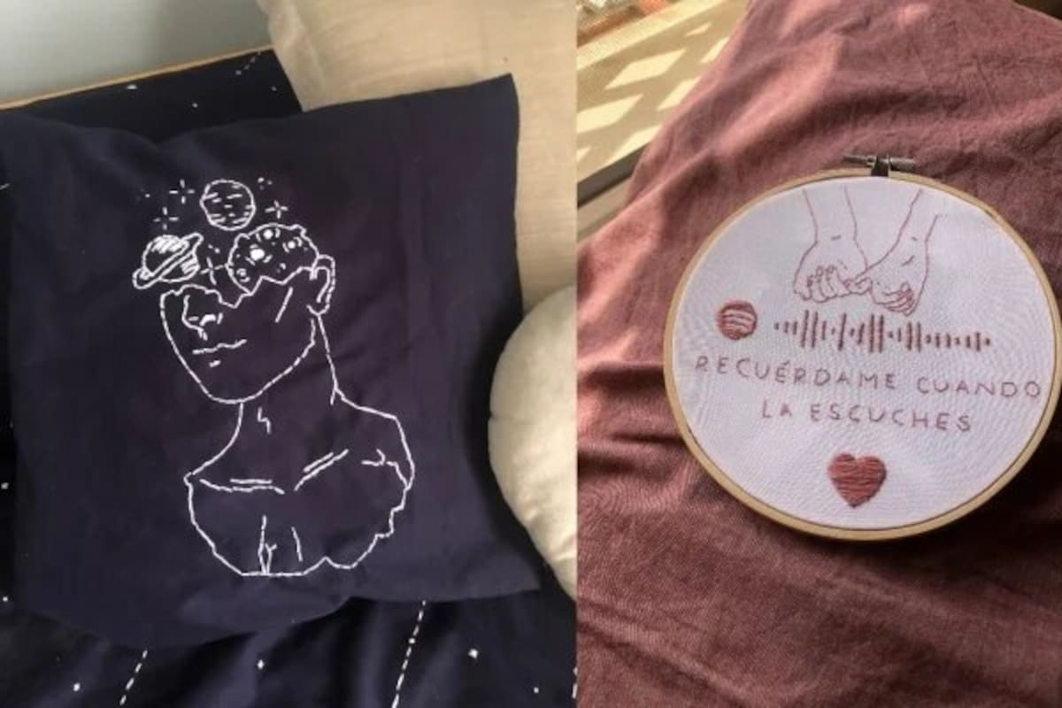 Crean bordados con códigos de canciones