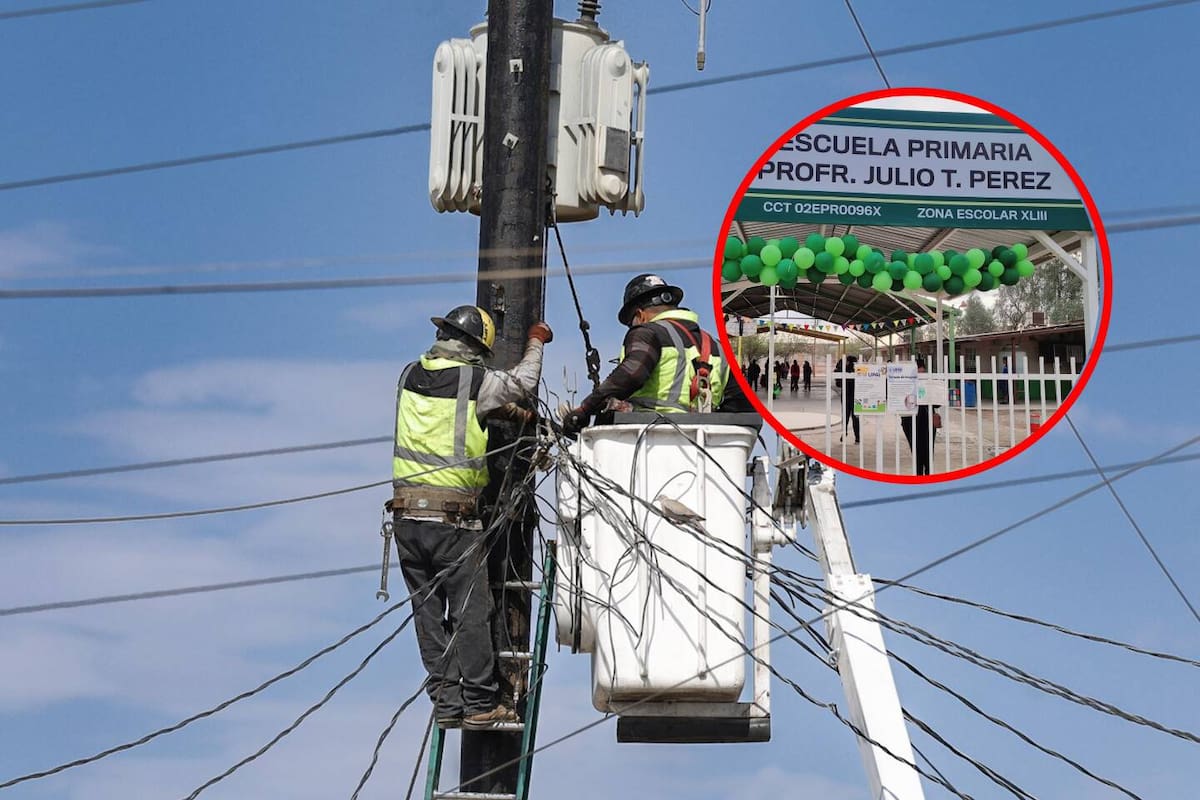 Primaria Julio T. Pérez recibe energía provisional; CFE detecta fallas eléctricas internas en el plantel