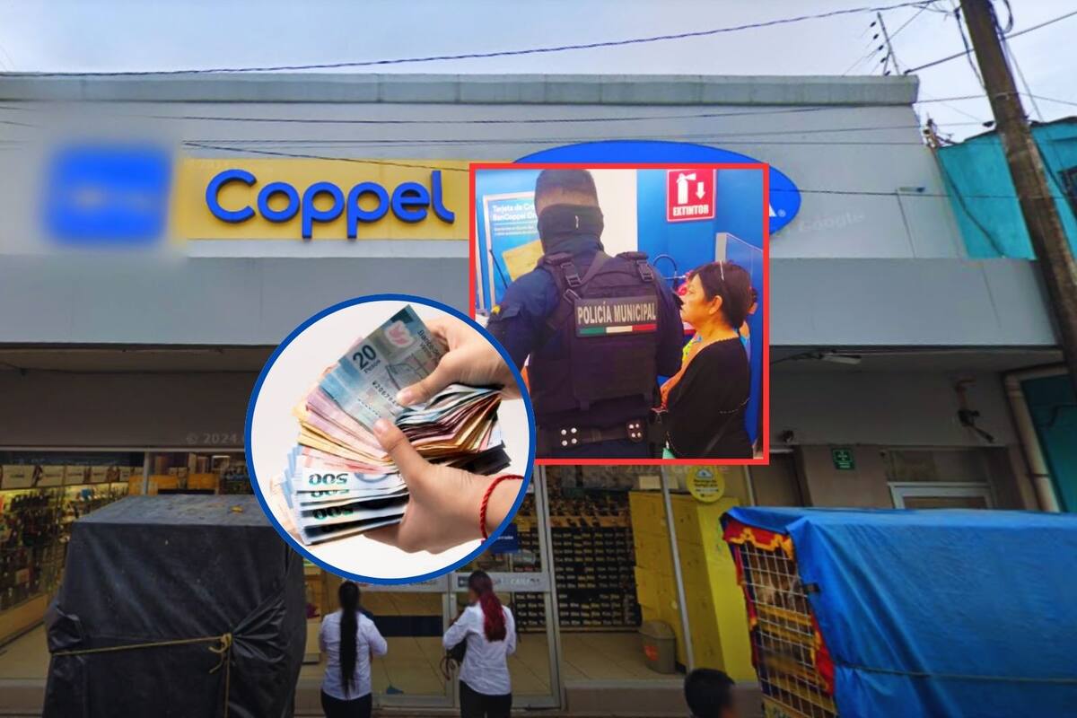 Fue a Coppel a retirar sus ahorros de 50 mil pesos, pero la asaltaron violentamente y la dejaron sin nada en la tienda de Oaxaca