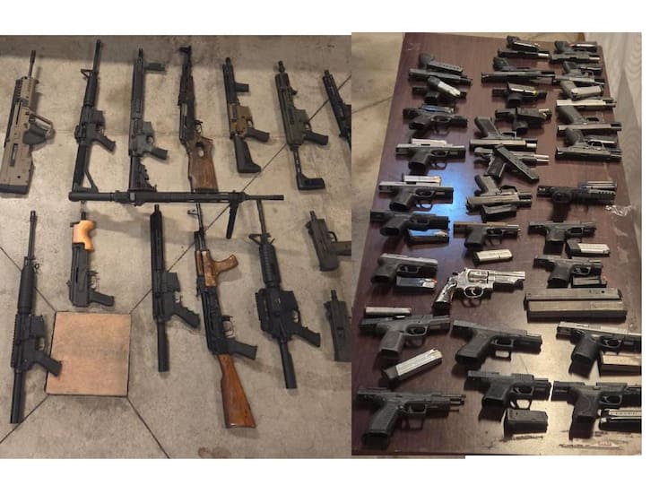 Registran 114 armas aseguradas a grupos criminales en enero en BC