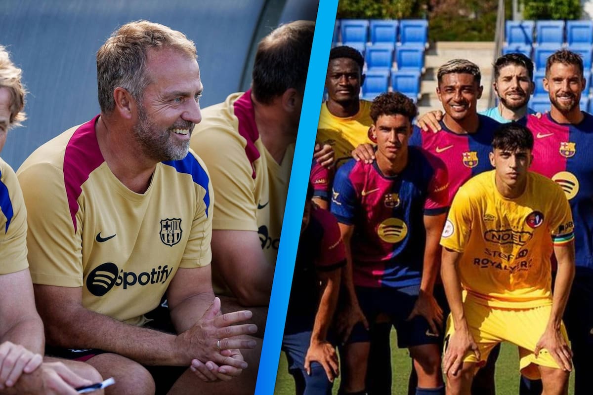 Flick alineó a Araujo en su debut como DT del Barcelona