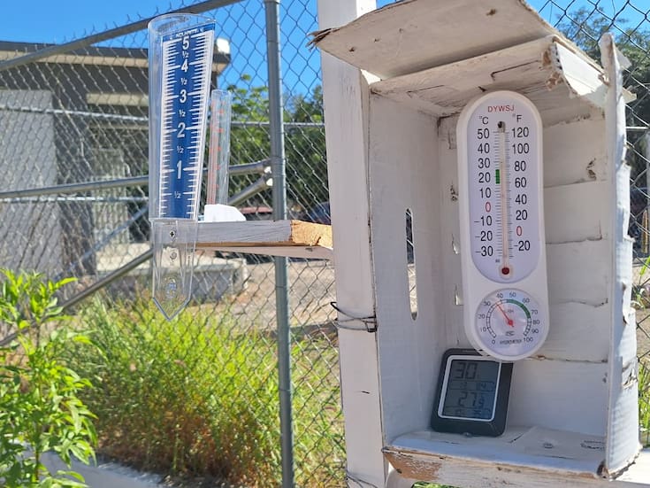 Docentes del Cobach VII crean estación meteorológica escolar en Hermosillo