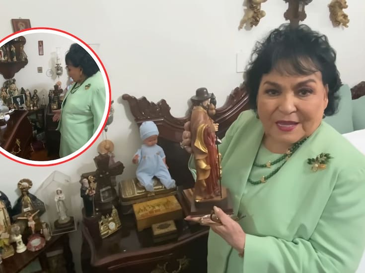 Tras polémica entrevista de un reo identificado como “Beto”, donde acusa a Carmen Salinas de presuntos rituales con menores, resurge video en el que la actriz muestra los altares religiosos que tenía en su habitación