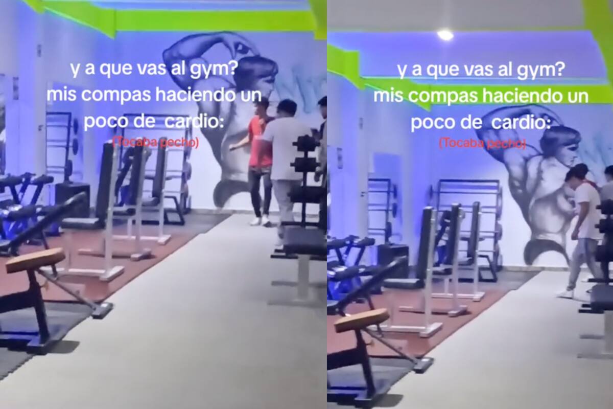 Joven sorprende a sus amigos del gimnasio bailando muy “juntitos” una canción de Alicia Villarreal