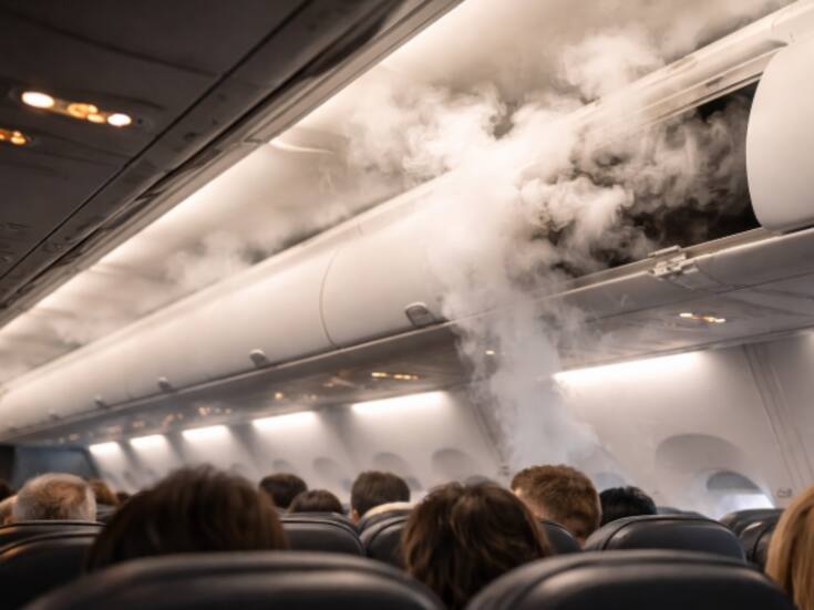 Incendio en batería portátil provoca emergencia en pleno vuelo, pasajeros y tripulantes tuvieron que ser atendidos or inhalación de humo