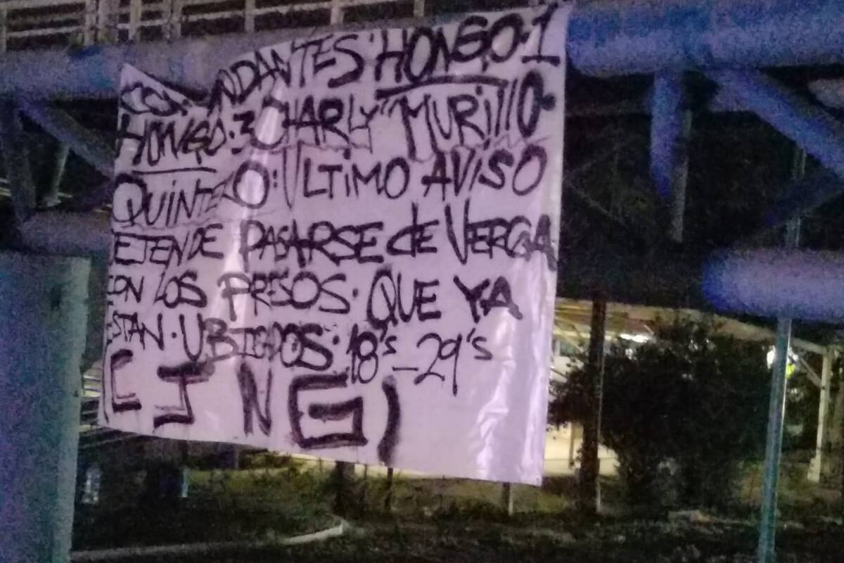 Dejan manta con amenazas contra custodios de El Hongo