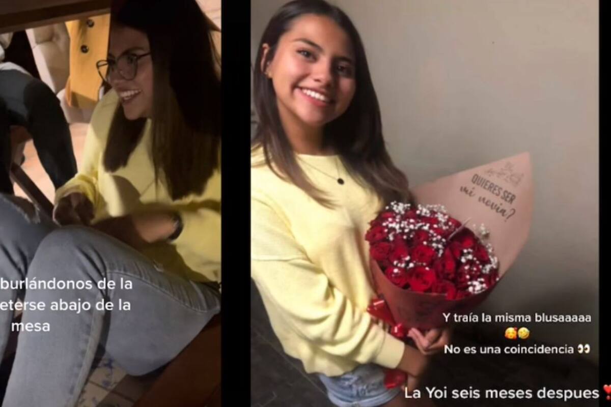 TikTok: Joven presume que se metió debajo de la mesa para conseguir novio y lo logró