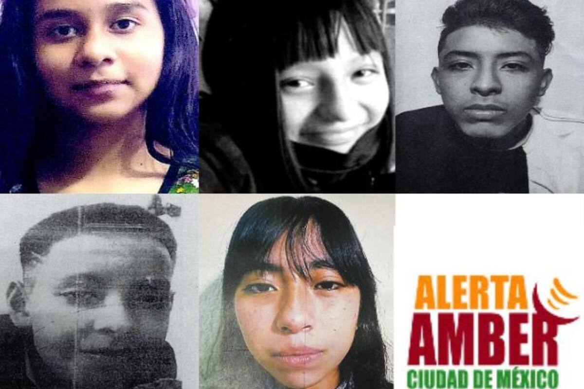 Alerta Amber CDMX: Desaparecen cinco menores en la capital
