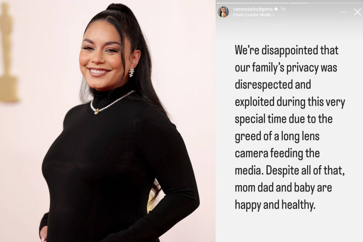 Vanessa Hudgens critica las fotos de los paparazzi que revelaron el nacimiento de su hijo