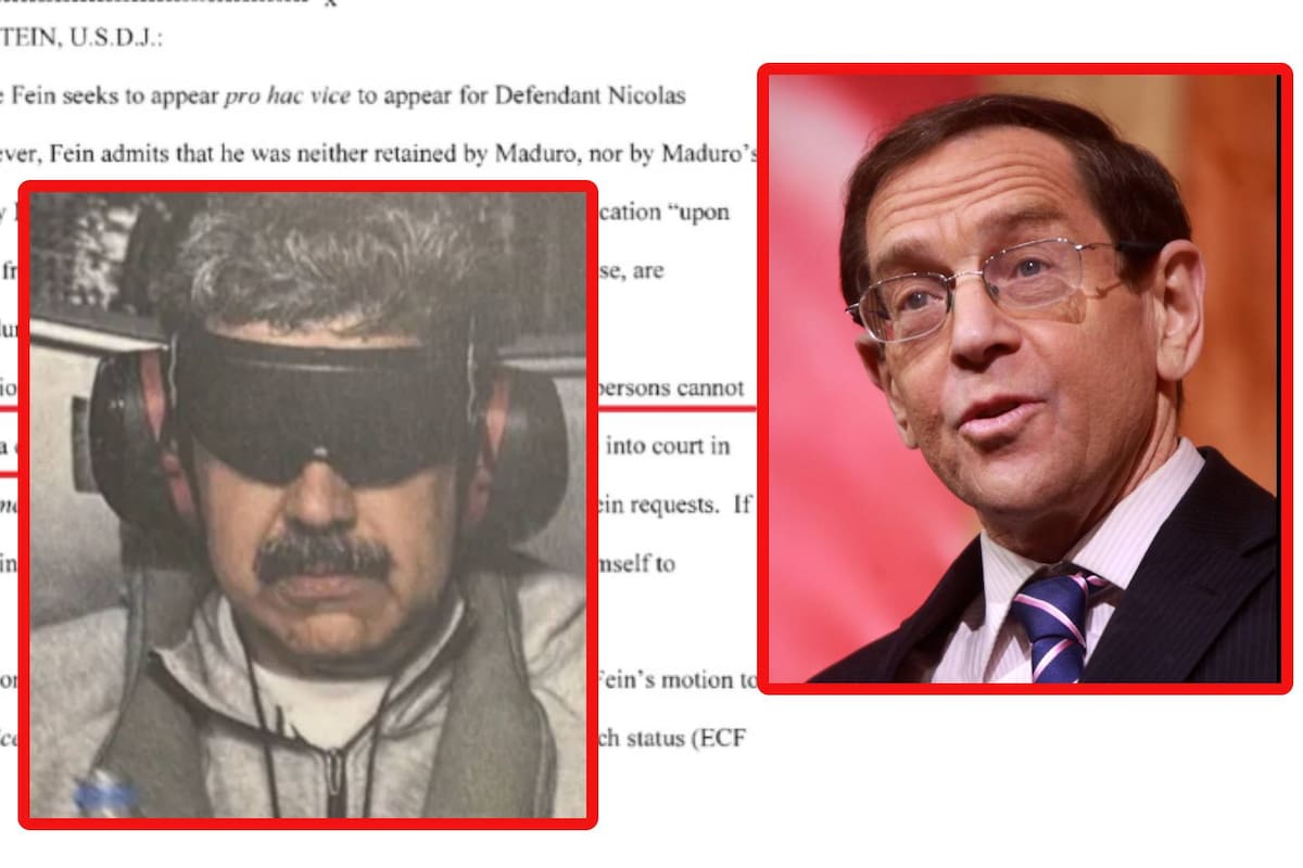 Reportan que fue expulsado Bruce Fein como defensa de Nicolás Maduro y revelan que la decisión es por no contar con base legal para asumir su representación