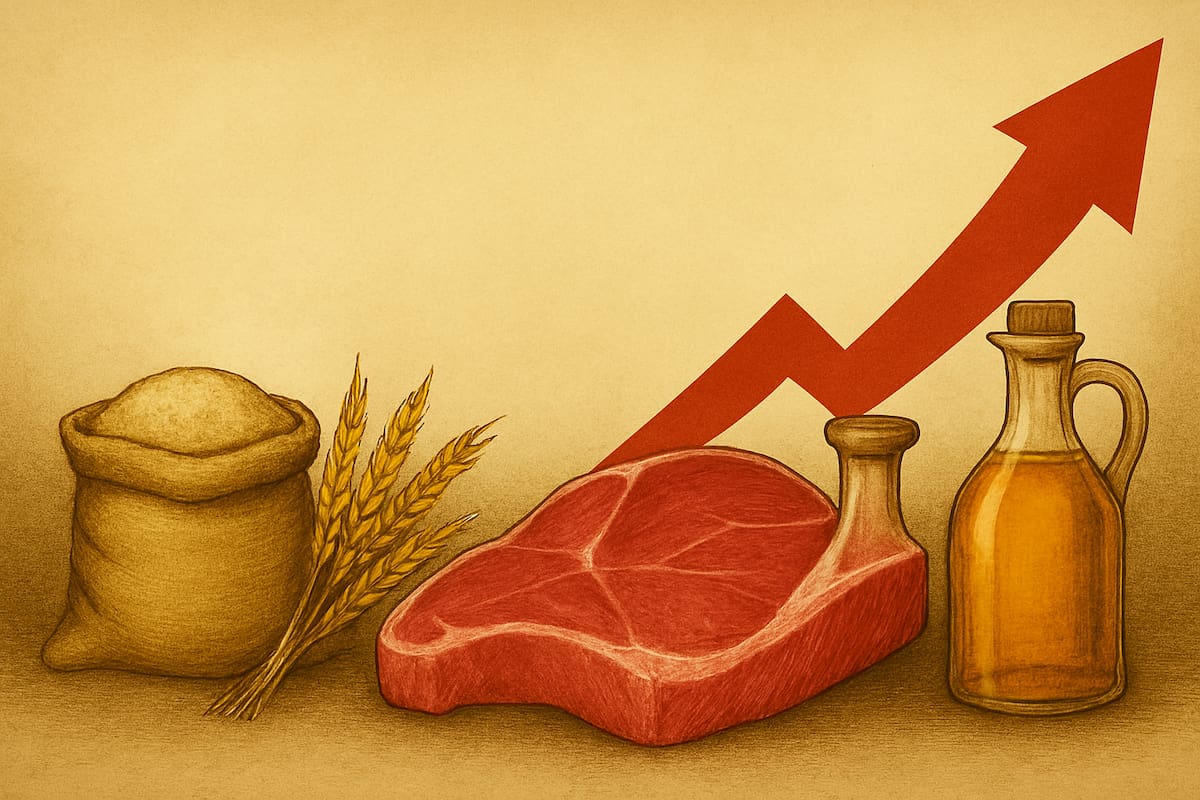 Suben precios mundiales de carne y aceites: alimentos básicos alcanzan su nivel más alto en más de dos años