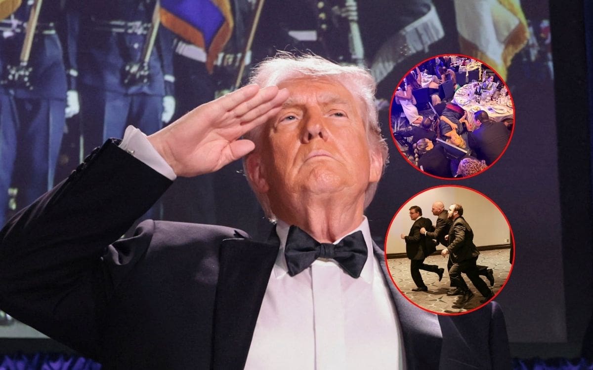 Donald Trump afirma sentirse “honrado” después del tiroteo ocurrido en la cena de corresponsales donde fue evacuado por el Servicio Secreto. | Crédito: REUTERS