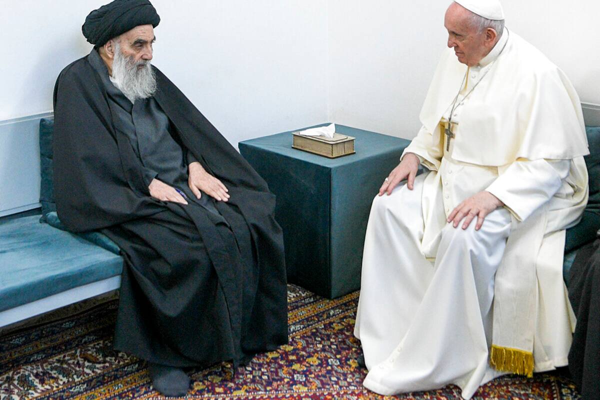 Papa y gran Ayatolá sostienen reunión histórica en Irak
