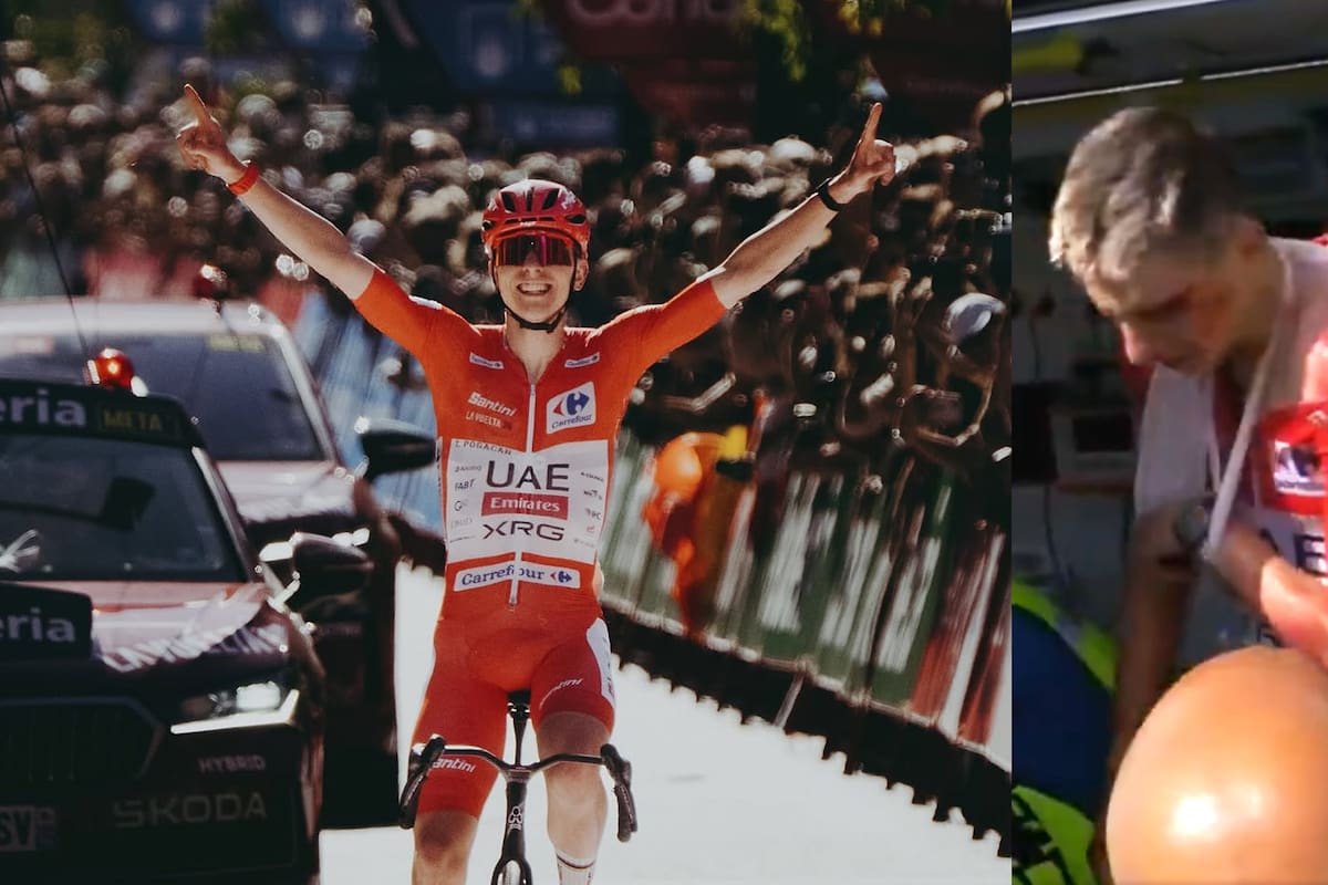 ¿Qué le pasó a Tadej Pogacar que tuvo que salir en ambulancia de la Vuelta a España?