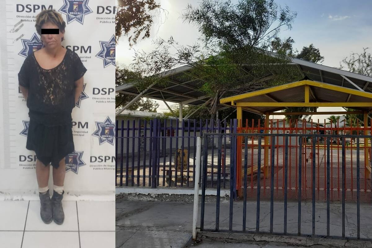 Aseguran a mujer por allanamiento a plantel educativo