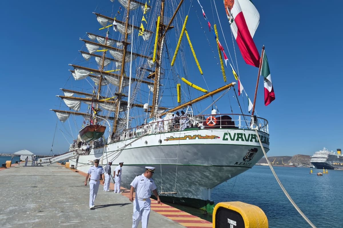 Buque Escuela Cuauhtémoc abre sus puertas en Ensenada; así puedes visitarlo gratis