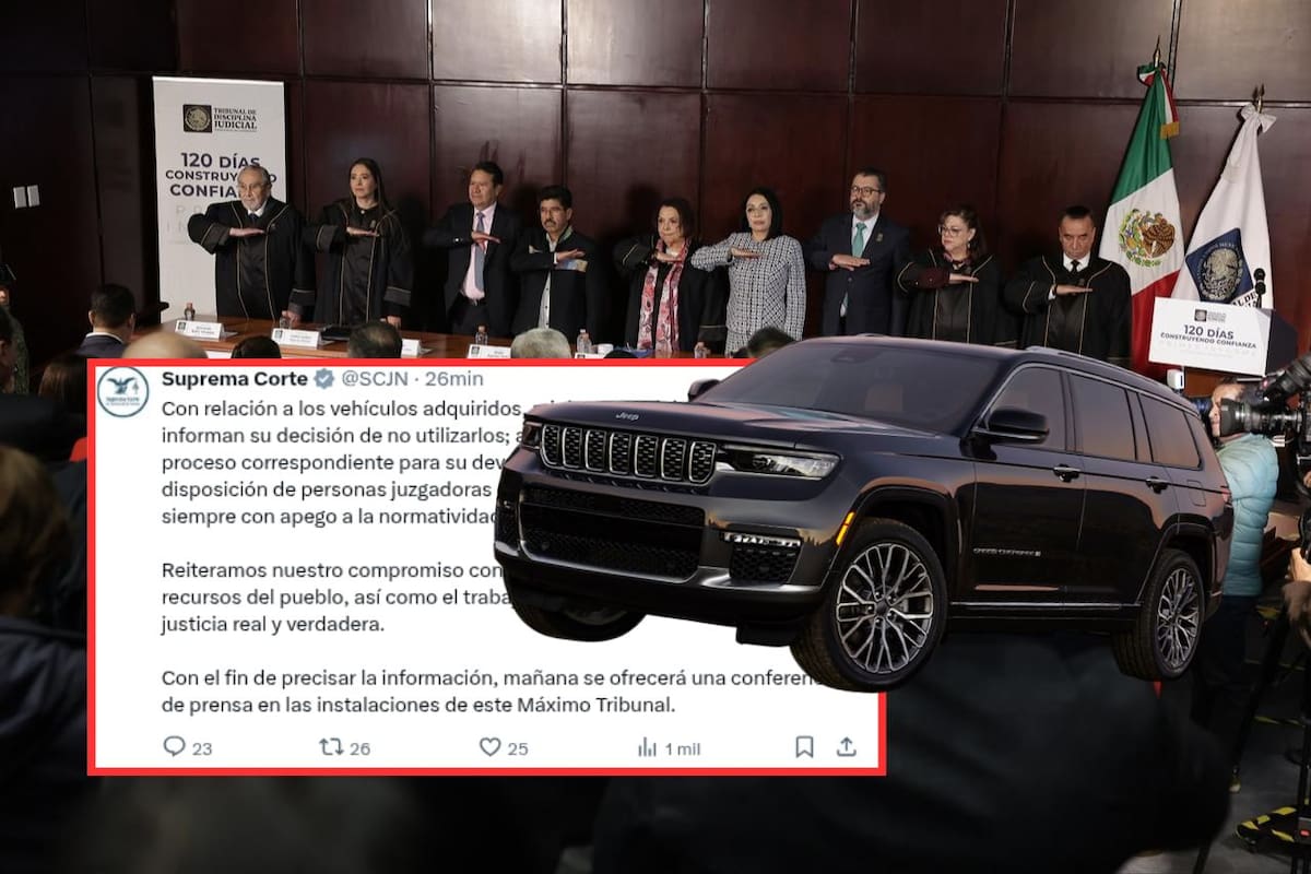 Ministros de la Suprema Corte devolverán camionetas blindadas que costaron millones de pesos tras la polémica por su compra
