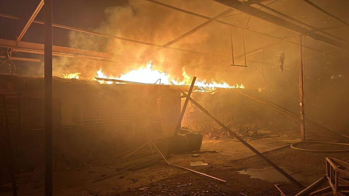 El taller de carpintería y herrería registró pérdidas totales.
