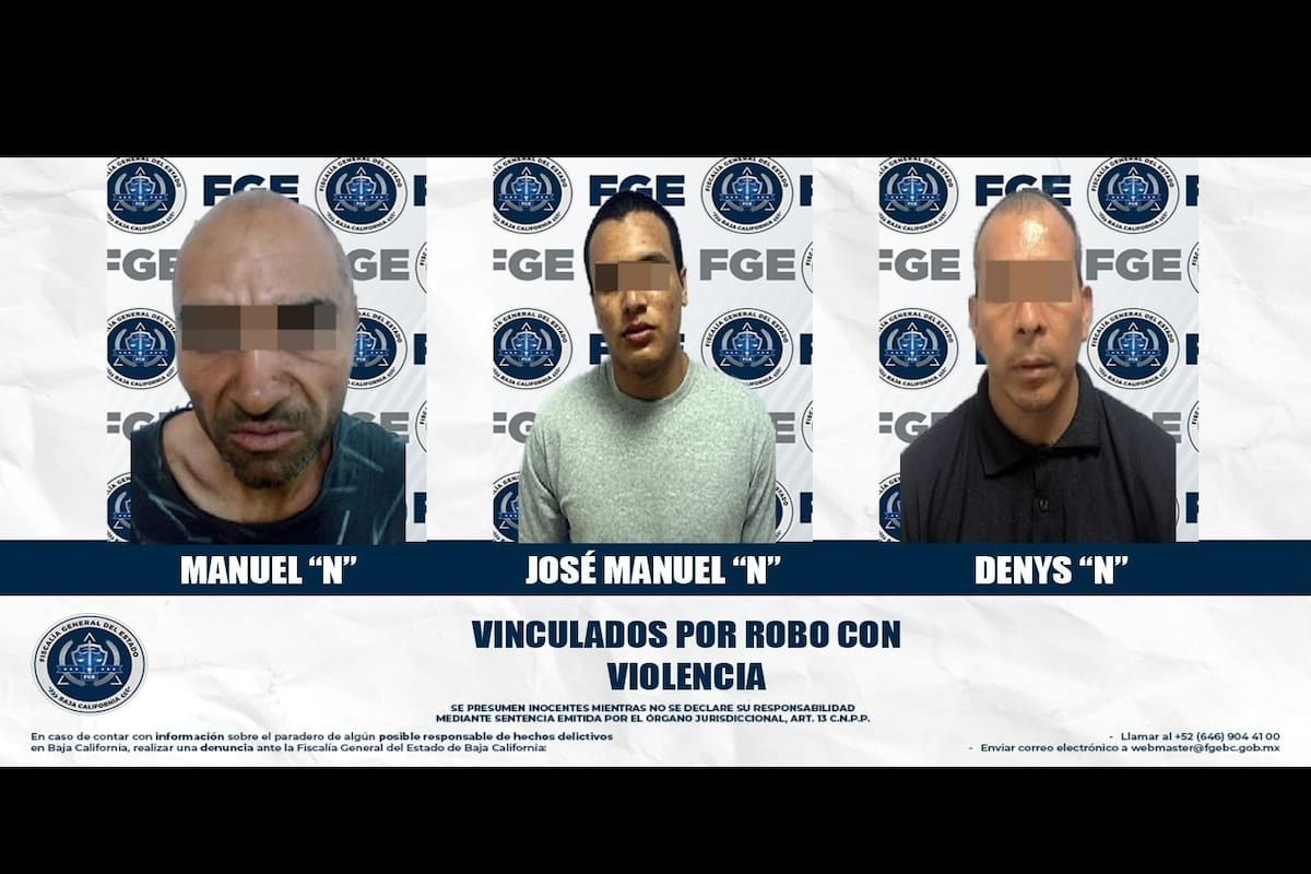 Quedan tres en prisión preventiva por robo con violencia