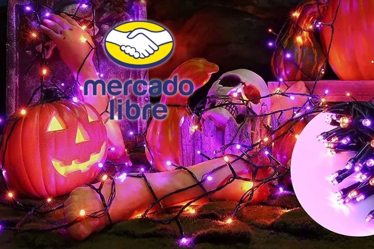 Mercado Libre rebaja la serie de 500 focos LED interconectable hasta 248 metros para decorar fachadas en la temporada de Halloween