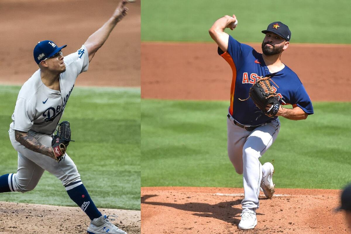 Julio Urías y José Urquidy, abridores mexicanos, subirán a la loma este domingo