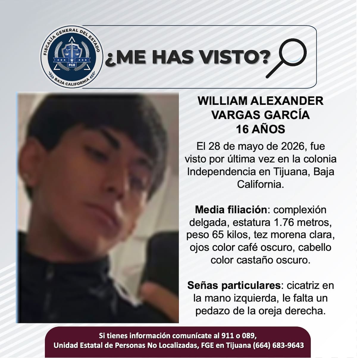 Fue vista por última vez el 28 de mayo de 2026.