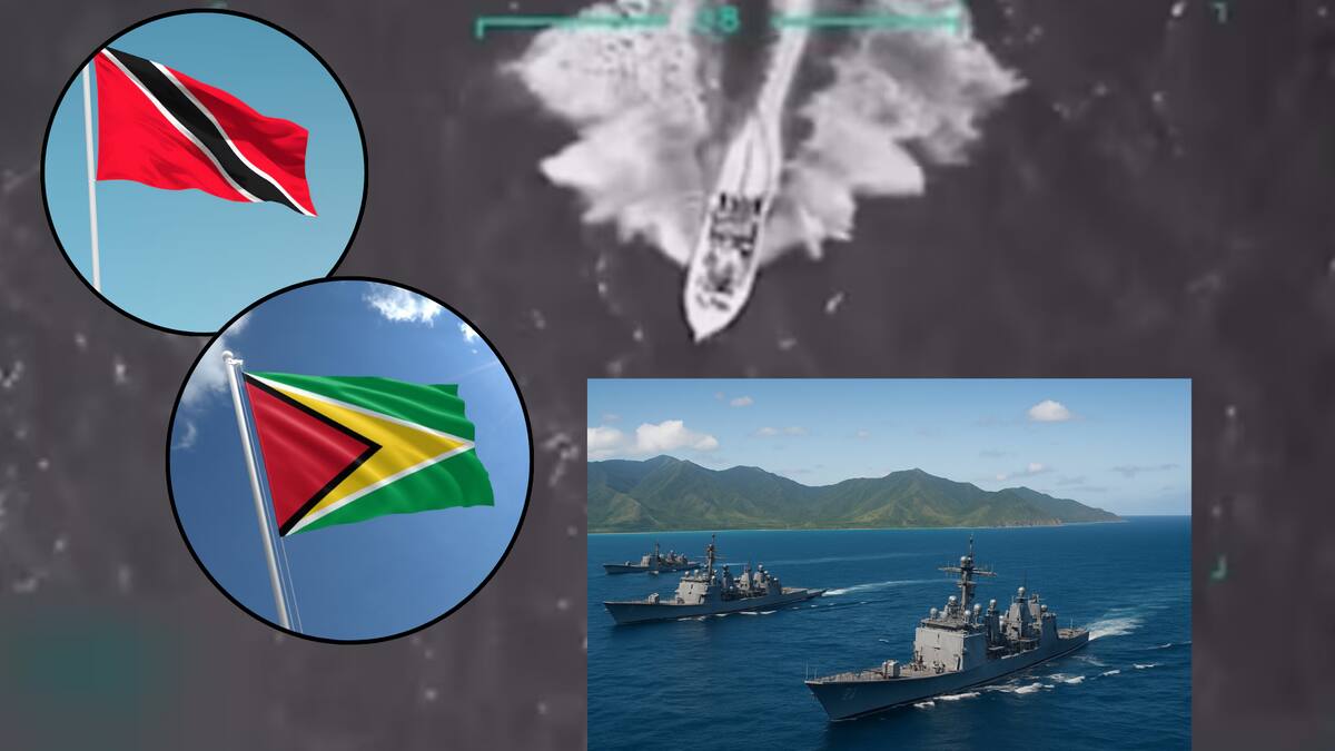 El Gobierno venezolano acusó a Guyana y a Trinidad de prestarse a planes de Washington tras la mayor operación militar estadounidense en aguas cercanas; Caracas lanza advertencia
