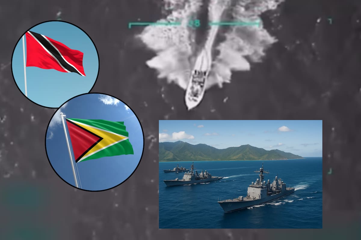 El Gobierno venezolano acusó a Guyana y a Trinidad de prestarse a planes de Washington tras la mayor operación militar estadounidense en aguas cercanas; Caracas lanza advertencia