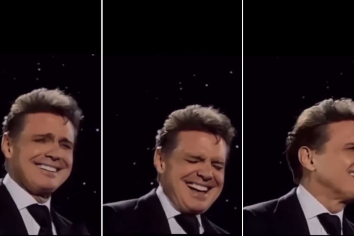 Luis Miguel responde entre risas al piropo de un fan durante su concierto