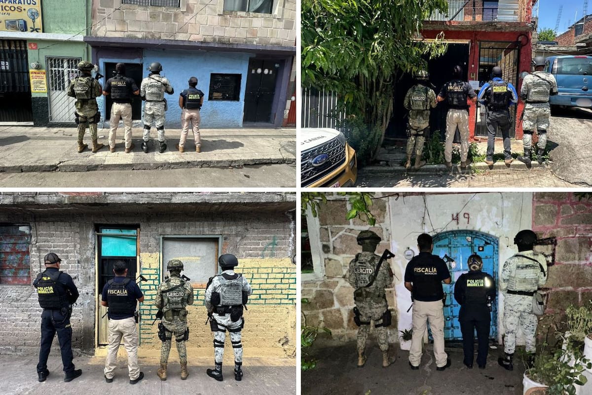 Fiscalía de Michoacán desmantela redes de narcomenudeo en Morelia con incautación de más de 4,300 dosis en distintos operativos