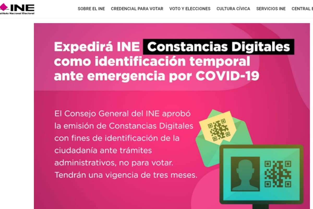 Entregará INE constancias digitales de credencial