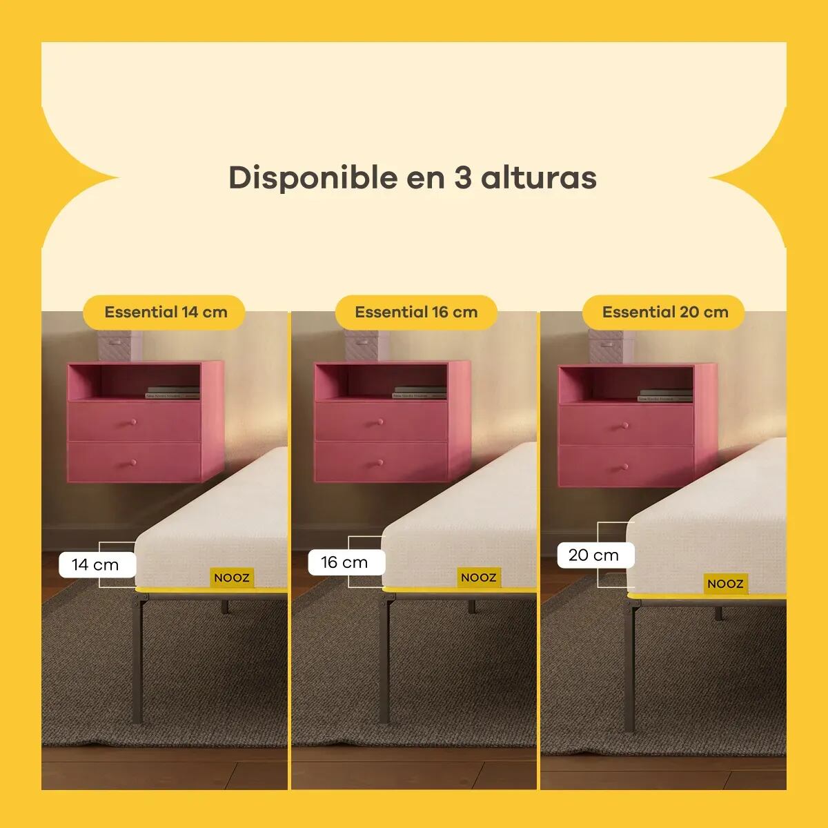 Colchón matrimonial Nooz Essential | Mercado Libre