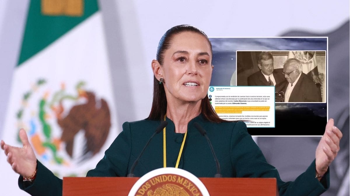 Claudia Sheinbaum reconoce a El Universal por disculparse públicamente con AMLO y familiares de Carlos Monsiváis tras entrevista no sustentada: “Qué bueno que lo hicieron”