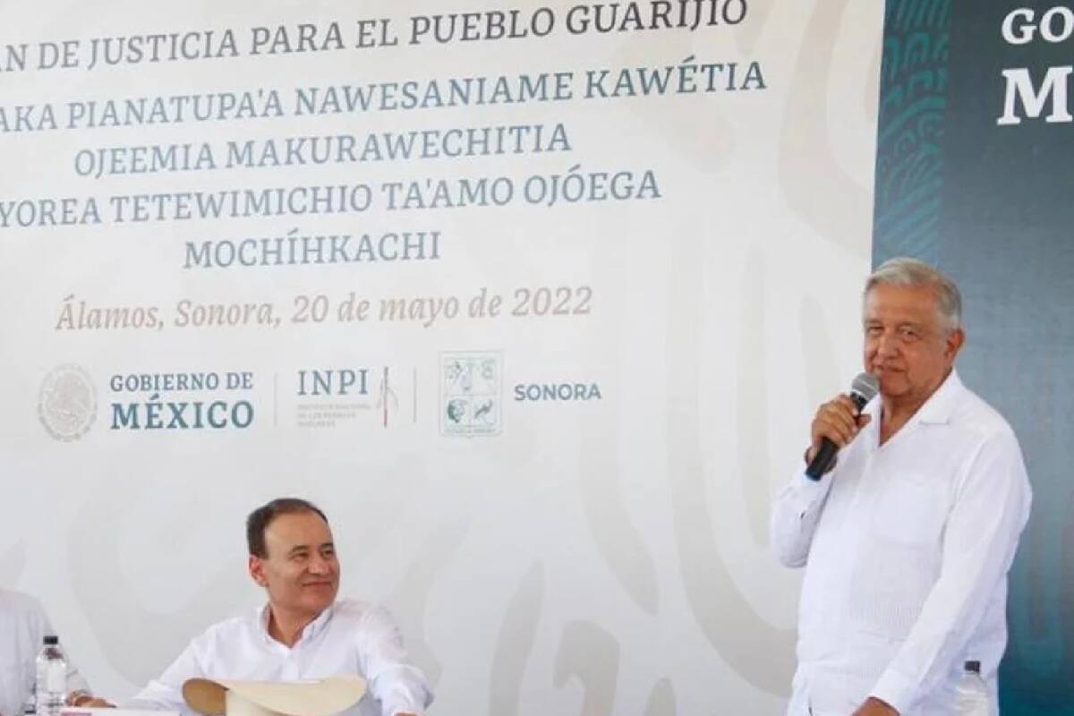 AMLO se comprometió a cumplir las demandas del pueblo Guarijío en Sonora, así como a volver dentro de 6 meses para ver el avance del plan