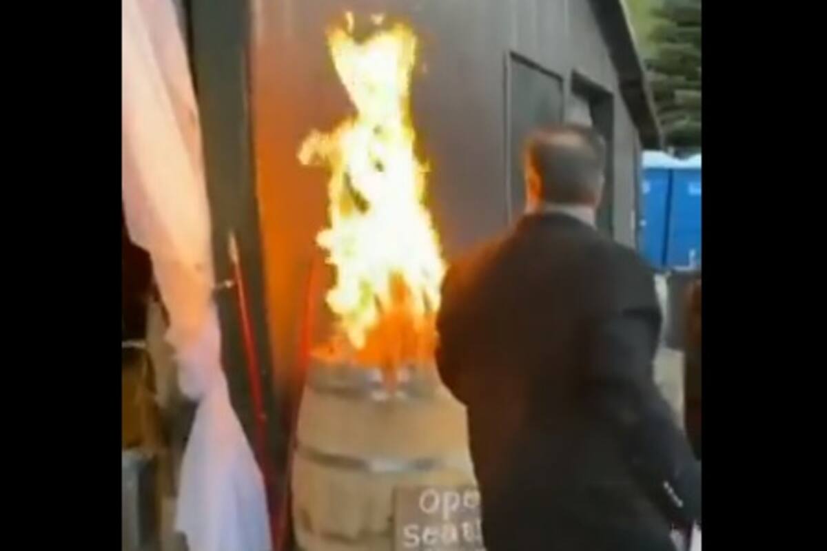 Hombre borracho termina ocasionando incendio en boda